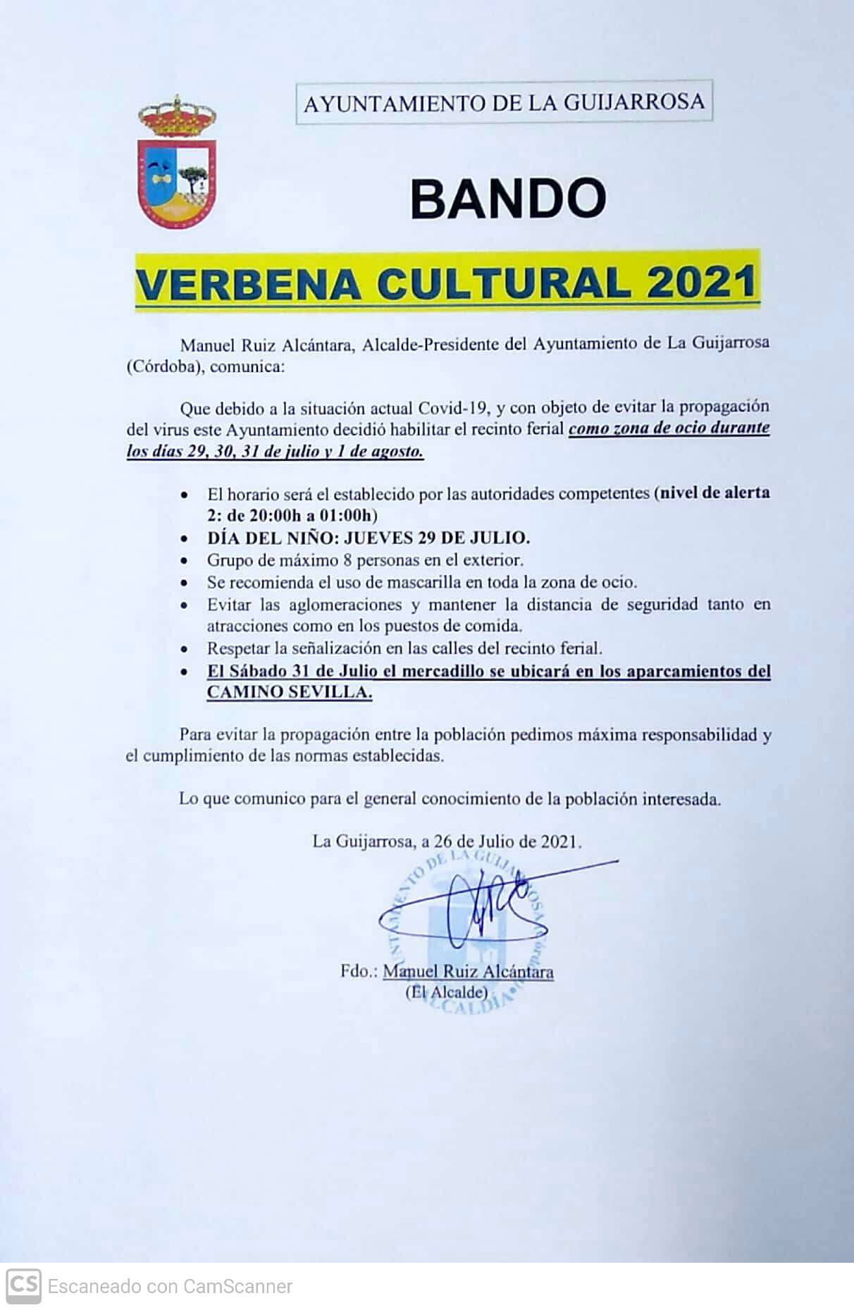 verbena cultural 2021
